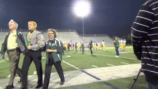 Newman Smith Senior Night Introductions Cheerleaders,Drill Team & Marching Band