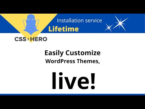 I will install CSS hero plugin on your wordpress