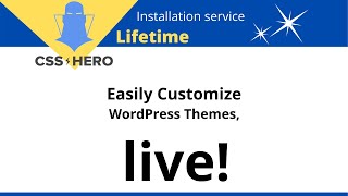 I will install CSS hero plugin on your wordpress