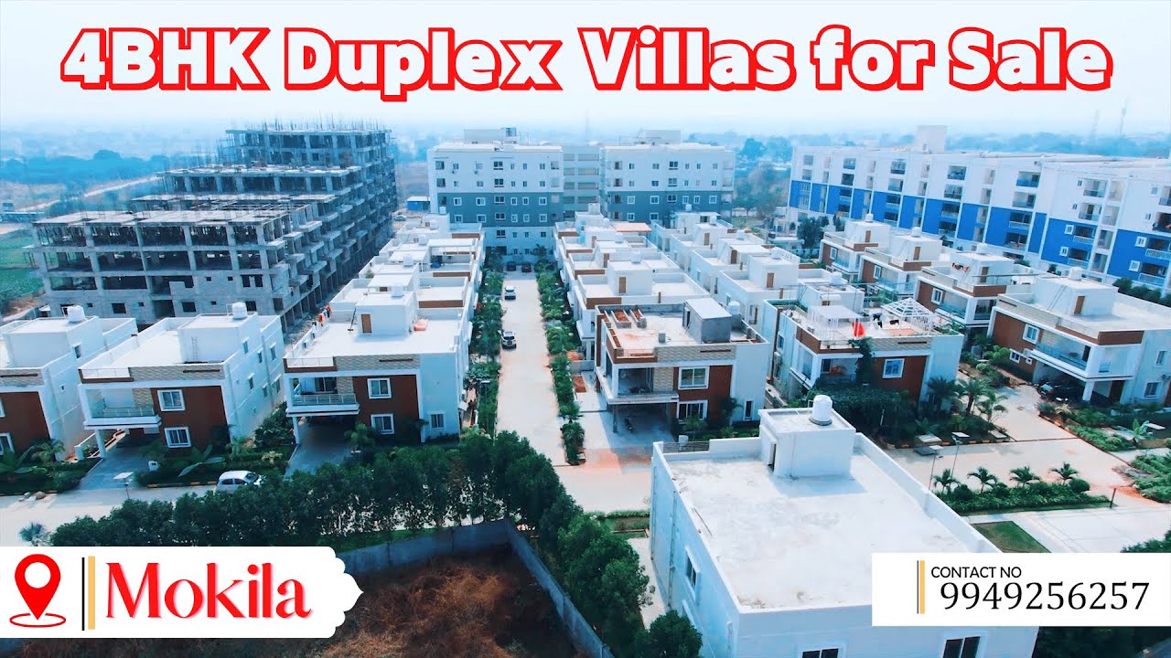 4BHK Duplex Villa for Sale Villa for Sale in Mokila Hyderabad YouTube