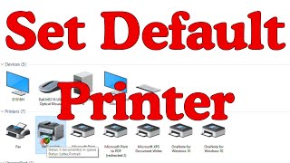 How to Set Default Printer in Windows 10 | Set the Default Print Driver in Windows 10 | HP Printers