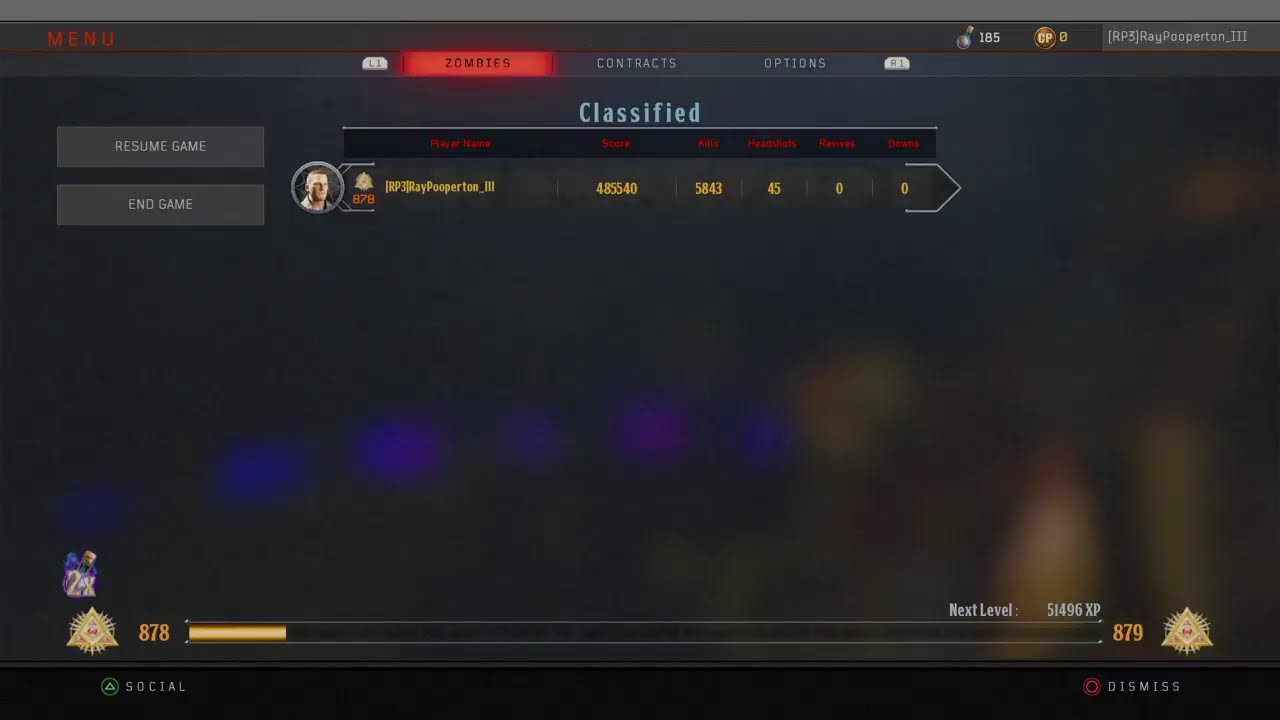 Classified 1-60ish Full Setup of a 150+ Cutscene Attempt (Bo4 Tungsten Tripler Grind)