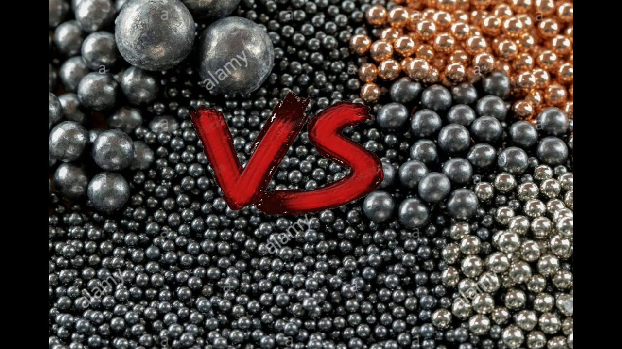 balines de plomo o acero ??