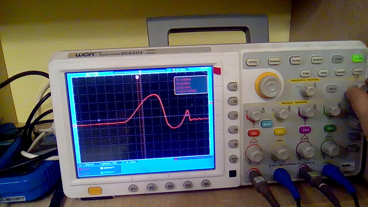 Развернутая осциллограмма коллектора кт603а по схеме классического ...