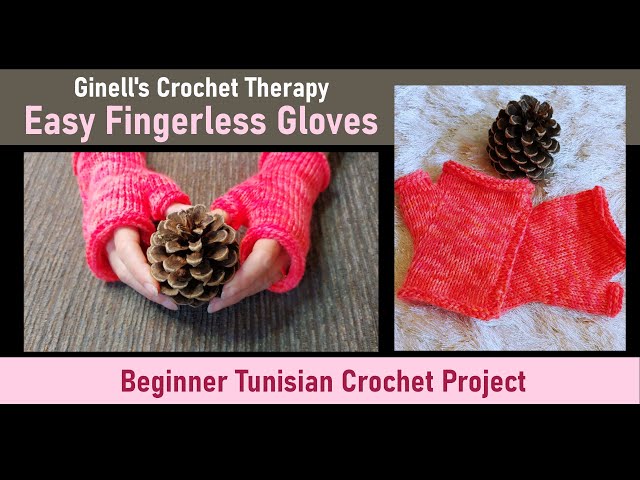 my very first tunisian crochet gloves! : r/crochet