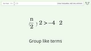 9n2 Greater Than 5  Solve Linear Inequalities With One Unknown