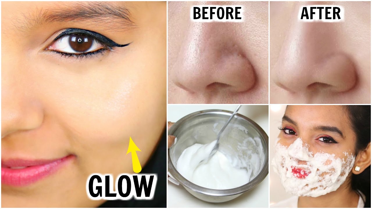 Egg white for face glow
