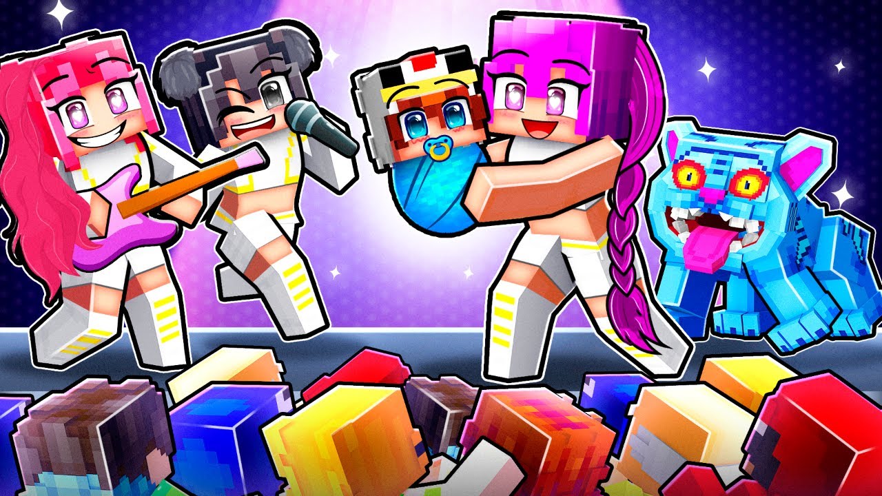 Adopté par les HUNTRIX de KPOP DEMON HUNTER sur Minecraft !