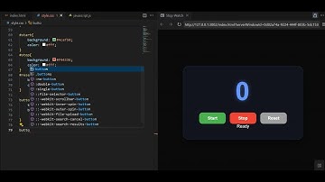 Create A Stop Watch Using HTML CSS And JavaScript | JavaScript Projects