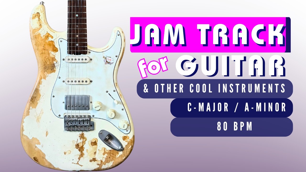 Chillax Groove in C Major, then slightly Heavier Groove in A Minor -Backing Track to Jam to.