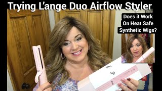 Trying L'ange Le Duo 360 Airflow Styler on a Heat Safe Synthetic Wig, Does it Work? #notsponsored