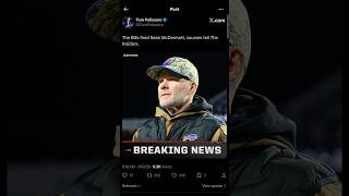 Sean McDermott fired #nfl #buffalobills #joshallen