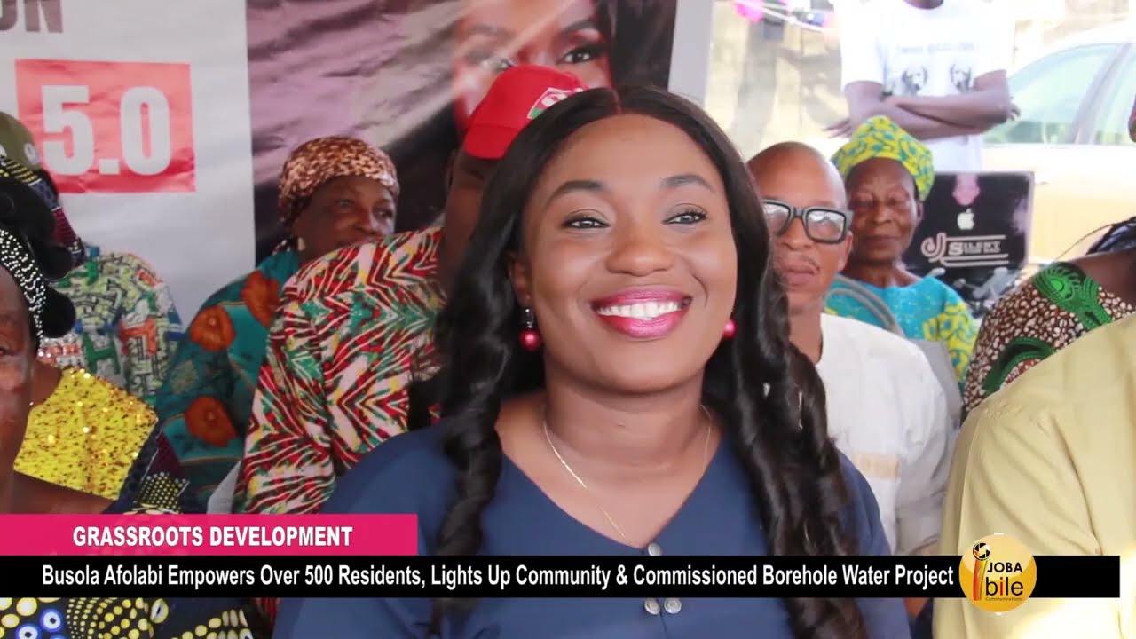 Компания BUSOLA AFOLABI предоставляет возможности более чем 500 жителям, освещает жизнь сообществ...