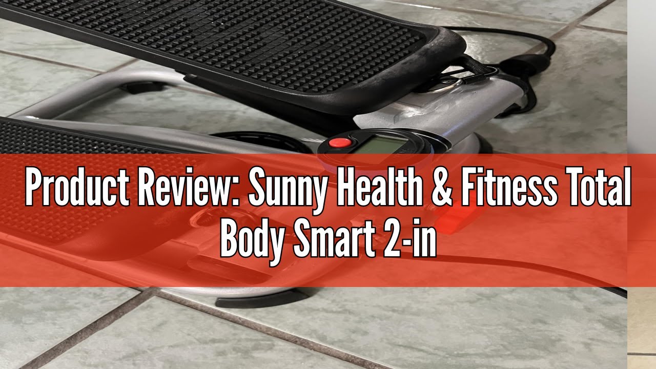 Sunny Health & Fitness Smart 2-in-1 Stepper Met Draaifunctie – Incl. Gratis App Met 1000+ Workouts En Weerstandsbanden 3 miniatura