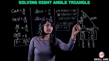 How to Solve Right Angled Triangle by Trigonometric Functions