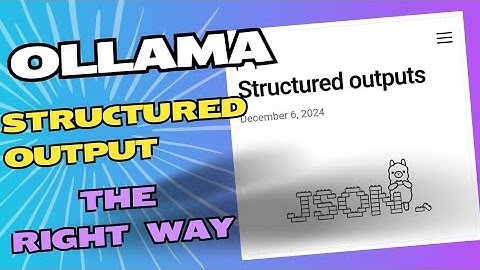 Structured Output & Tool Calling with Ollama For AI Agents