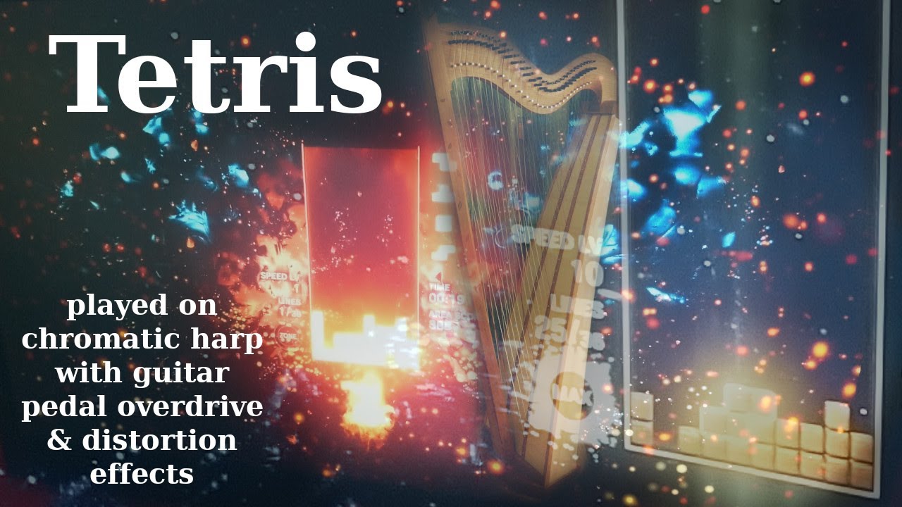 Tetris theme played on chromatic harp with guitar pedal effects