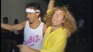 Van Halen backstage at Monsters of Rock 1988