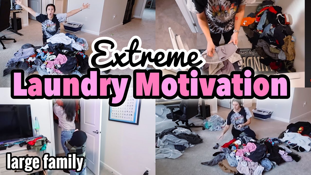 EXTREME LAUNDRY MOTIVATION 2025 | SEVEN LOADS OF LAUNDRY | FAMILY OF 6