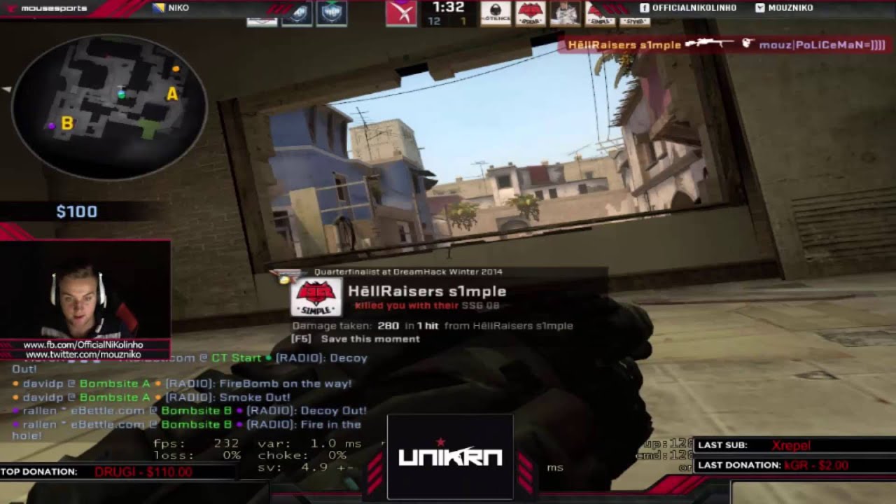 cs go hacks When S1mple Peeks NiKo With Scout