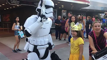 MTF Girl in C3P0 outfit encounters stormtroopers