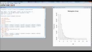 Simulation of U(0,1), Exponential Dist. and a Die Roll in R Content