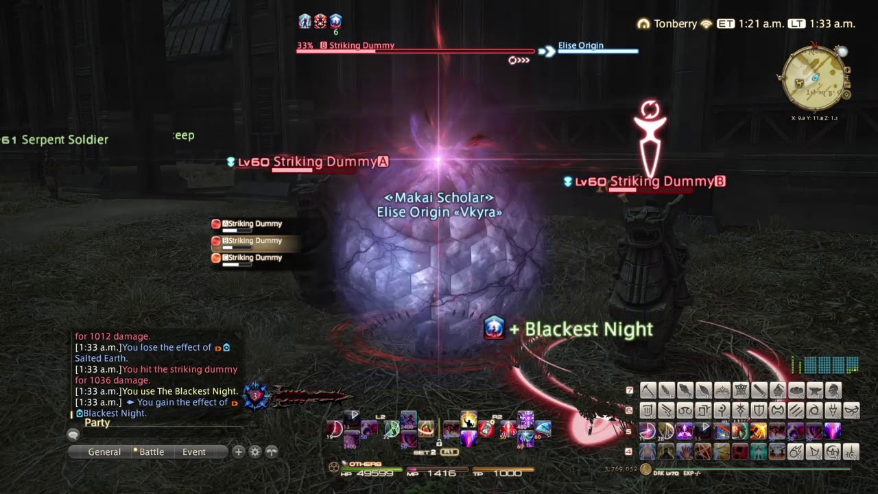 [FFXIV: Stormblood Patch 4.5] Job Actions Showcase: Dark Knight Lv 70 Ability Actions [DRK]