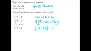 Algebra Simulation 4 Solution 28