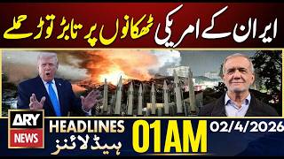 Iran launches attacks on US bases | ARY News 1 AM Headlines | 2nd  April  2026