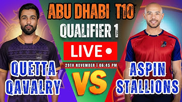 Quetta Qavalry vs Aspin Stallions Qualifier 1 LIVE Match Score |  | Live Scorecard & Commentary