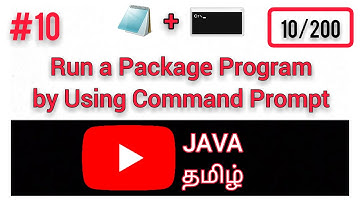 #10 Run a Package Program by Using Command Prompt | Package Concept in Tamil | cmd | JAVA TAMIL