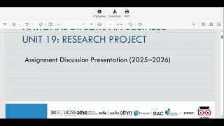 Pearson BTEC-Unit-Research Project-Assignment Discussion-(SK)