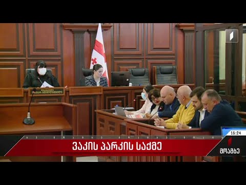 ვაკის პარკის საქმე - სასამართლო პროცესი
