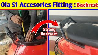 Ola S1 Accesories Fitting | Ola S1 Strong Backrest Fitting | Scooter Accessories fitting | @EVSaGa