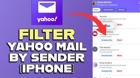 How to Filter Yahoo Mail by Sender in iPhone 2025?