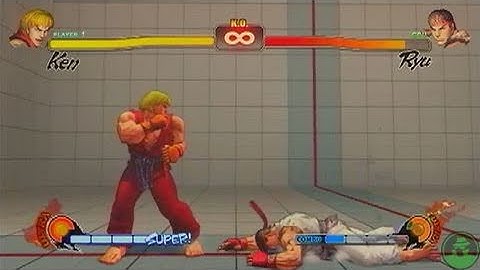 Street Fighter IV Xbox 360 Gameplay - Focus Dash Cancel