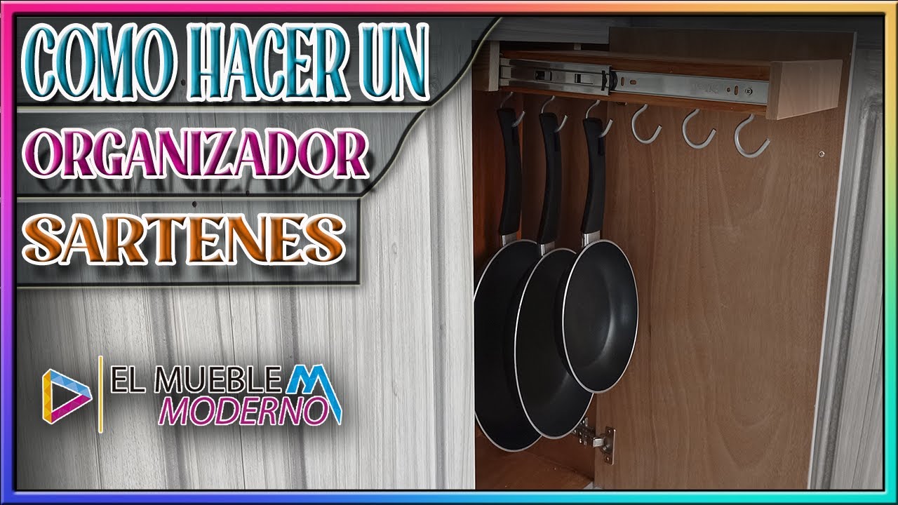 How To Make A DIY Pans Hanger #ElMuebleModerno 