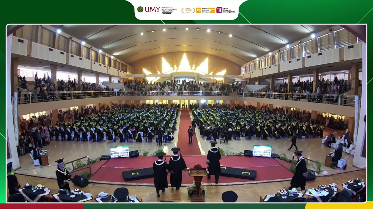 UPACARA WISUDA DIPLOMA,SARJANA DAN PASCASARJANA UNIVERSITAS MUHAMMADIYAH YOGYAKARTA Periode I Hari 2