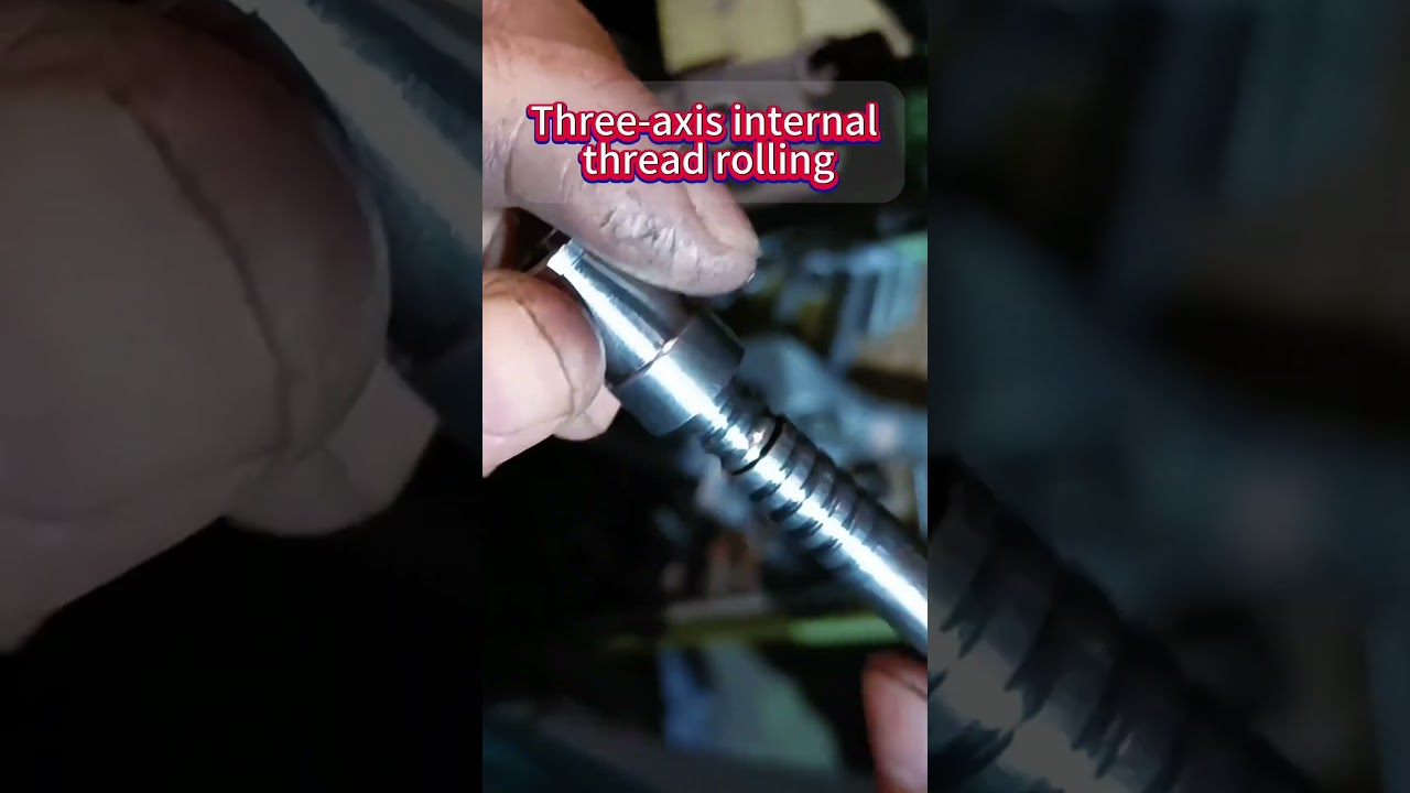 Three-axis internal thread rolling