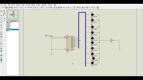 Yürüyen Işık Devresi Uygulaması (proteus)