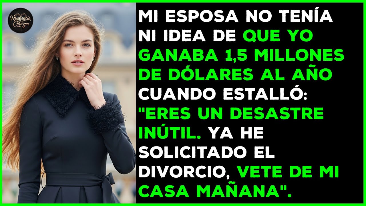 Mi esposa me llamó inútil, sin saber que gano 1,5 millones de dólares en secreto.