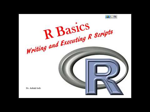 R Basics-  Writing n Executing R scripts
