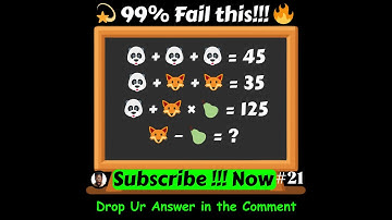 🌟 Math IQ Challenge – Solve This Without Pausing ⏳😳🔥 #MathIQChallenge