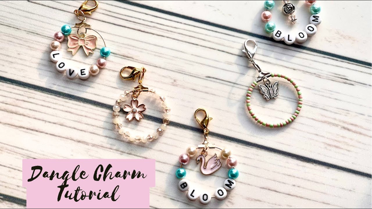 Easy Dangle Hoop Charm Tutorial YouTube