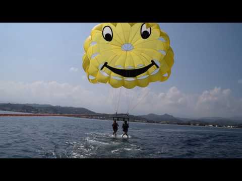 Parasailing in Platanias