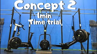 Concept 2 ergs | 1 Minute Sprints