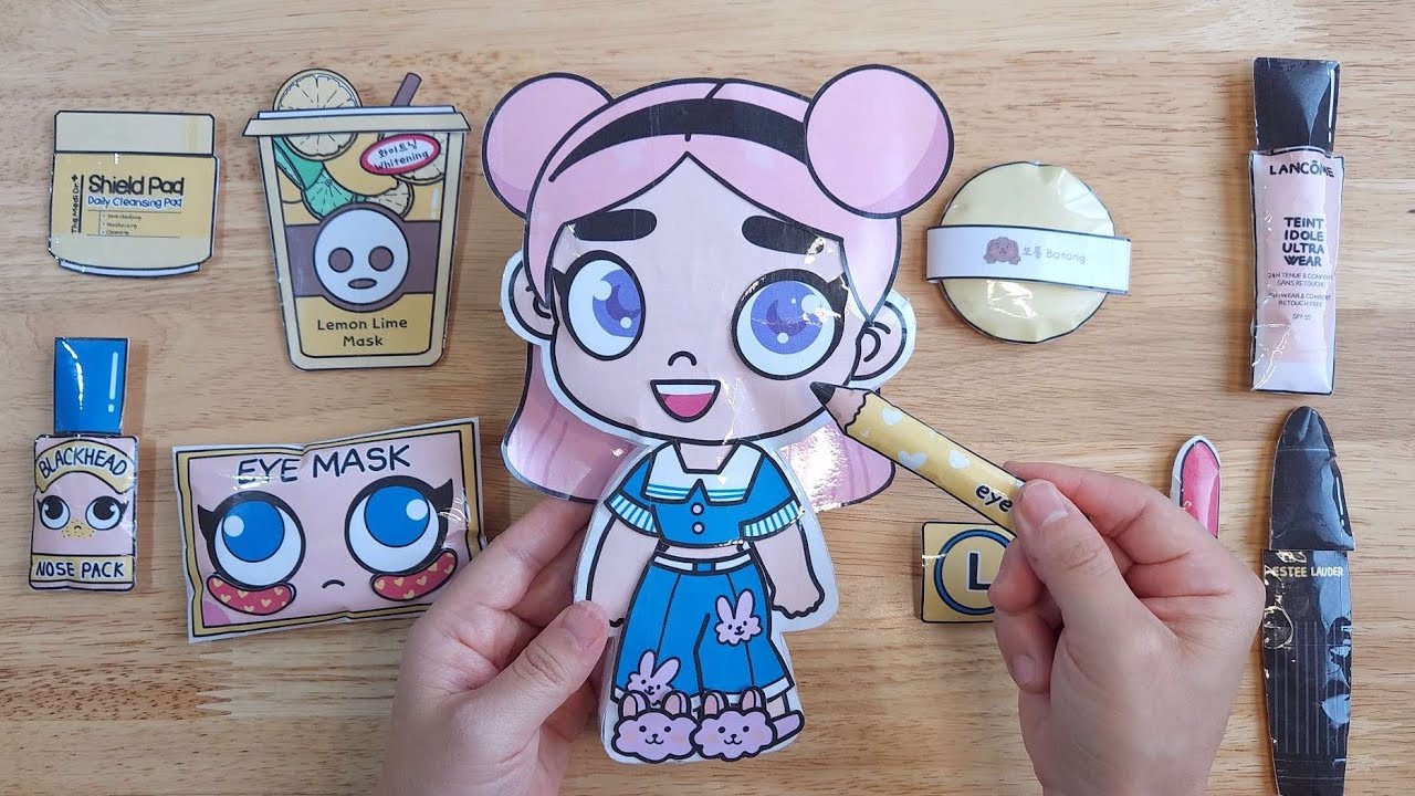 [paper diy] avatar world skincare & makeup 아바타월드 스킨케어 메이크업 도안 