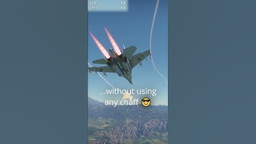 Dodging an AIM-7... with no chaff!?  #gaijin #warthunder #su27 #aim7 #aviation  #jet #meme #memes