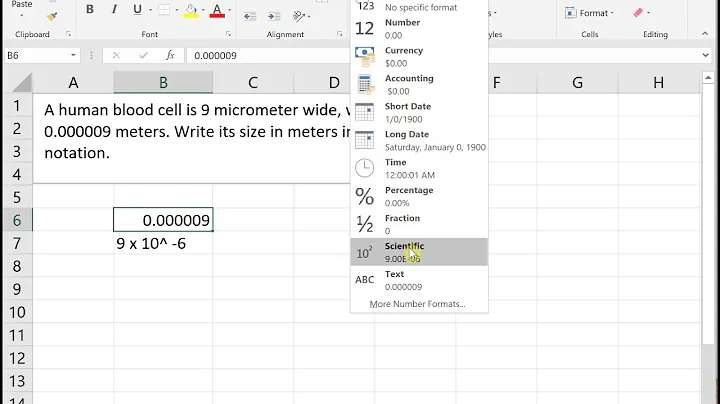 Scientific Notation (1-7)