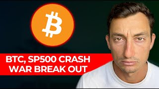 BREAKING WAR: Bitcoin, crypto and stocks crash, local top is in